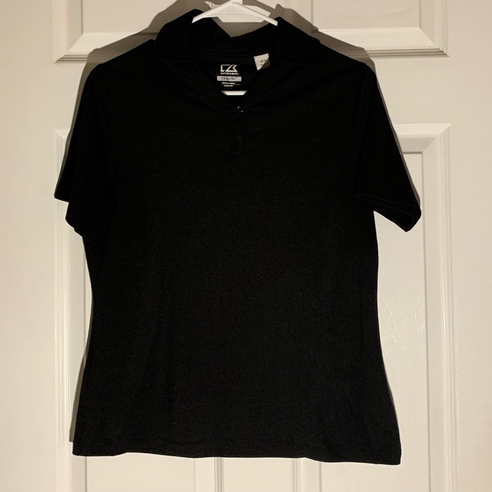 Black Cutter & Buck Golf Top